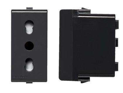 S22 MODULO ENCHUFE 2P+T 10/16A NOIR 223106