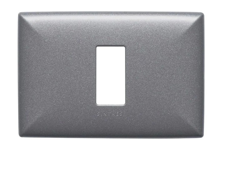 S17 PLACA 1 MODULO GRIS ABS 170133