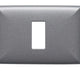 S17 PLACA 1 MODULO GRIS ABS 170133