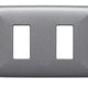 S17 PLACA 2 MODULOS GRIS ABS 170233