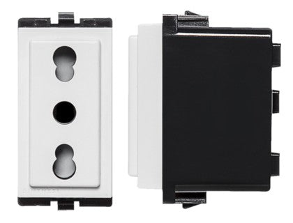 S17 MODULO ENCHUFE 2P+T 10/16 BLANCO 173101