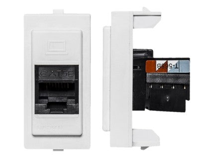 S17 MODULO ENCHUFE RJ-45 CAT.5 BLANCO 174101