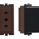 S17 MODULO ENCHUFE 2P+T 10A CAFE 173003