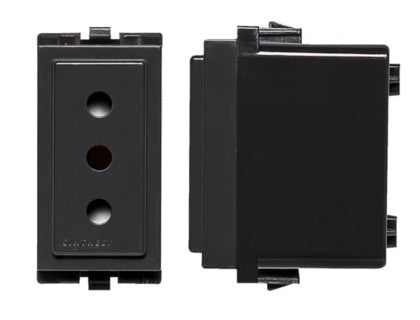 S17 MODULO ENCHUFE 2P+T 10A NOIR  173006