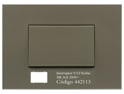 S44 MODULO INTERRUPTOR 9/12 TECLON PARA 3 S ARENA  442113