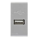 S44 CARGADOR USB 1A PLATA  444712