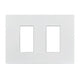 S33 PLACA 2 MODULOS BLANCO/MATE 330221