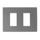 S33 PLACA 2 MODULOS GREY/MATE 330223