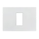 S33 PLACA 1 MODULO BLANCO/MATE 330121