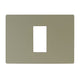 S33 PLACA 1 MODULO BEIGE/MATE 330122
