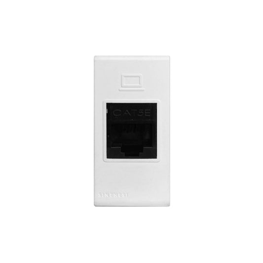 S33 MODULO ENCHUFE RJ-45 CAT.5 BLANCO/MATE 334121