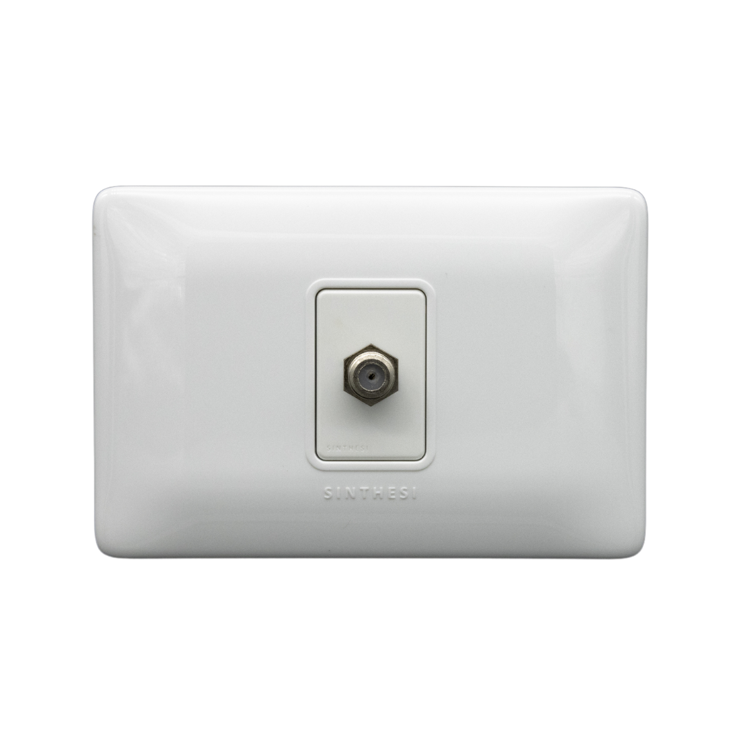 S12 MODULO ENCHUFE TV COAXIAL ARMADO BLANCO 1297201