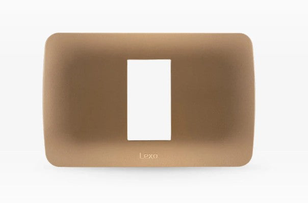 LEXO PLACA 1 PUESTO TITANIO 5360101E