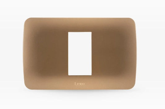 LEXO PLACA 1 PUESTO TITANIO 5360101E