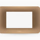 LEXO PLACA 3 PUESTO TITANIO 5360103E