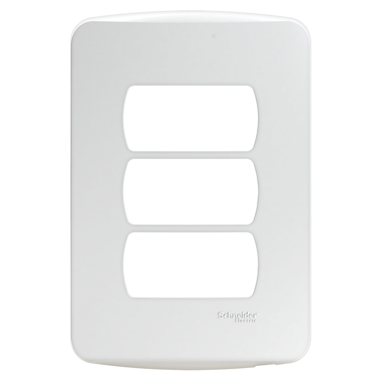 MILUZ PLACA 3 MODULOS CON SOPORTE BLANCO S3B57230