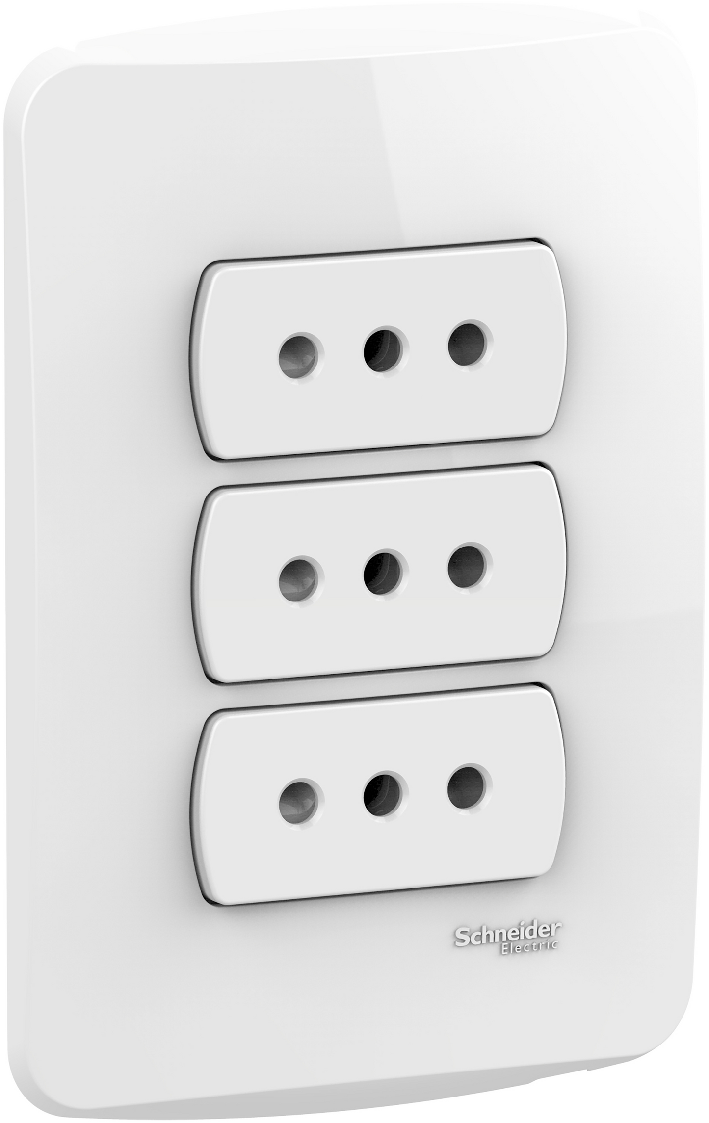 MILUZ MODULO ENCHUFE TRIPLE 10/16A ARMADO BLANCO S3B60480