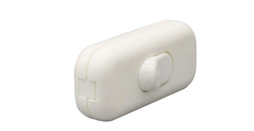 OVAL INTERRUPTOR PULSADOR VOLANTE 250V BLANCO S65BF