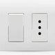 LEXO INTERRUPTOR 9/12+ ENCHUFE 10A  ARMADO BLANCO 5380106E