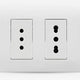 LEXO  ENCHUFE 16A DOBLE   ARMADO BLANCO 5380216E