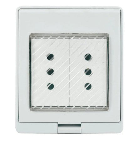 LEXO CONTENEDOR INTERRUPTOR  ENCH.10A DOBLE  BLANCO 5325302