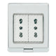 LEXO CONTENEDOR ENCHUFE DOBLE SPTO.10/16A BLANCO 5325305