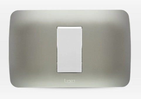 LEXO INTERRUPTOR 9/12 250V ARMADO BLANCO PLATA 5380114E