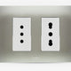 LEXO ENCHUFE DOBLE 10A+10/16A ARMADO BLANCO PLATA 5380118E