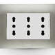 LEXO ENCHUFE TRIPLEX 10/16A ARMADO BLANCO PLATA 58402006