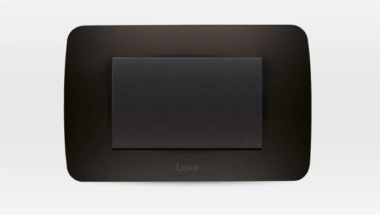 LEXO INTERRUPTOR 9/12 3 MODULOS GRAFITO 5580011E