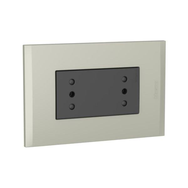 NOBILE ENCHUFE DOBLE 2P+PLACA ANTRACITA PLACA TERRA AF2113E1ATI