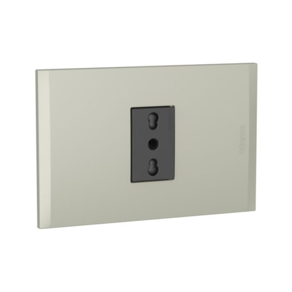 NOBILE ENCHUFE SIMPLE 2P+T ANTRACITA PLACA TERRA  AF2180E1ATI