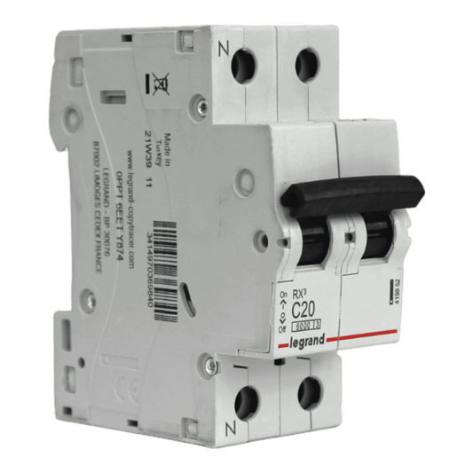 INTERRUPTOR TERMOMAGNETICO 1x20A+N C 6KA 419852