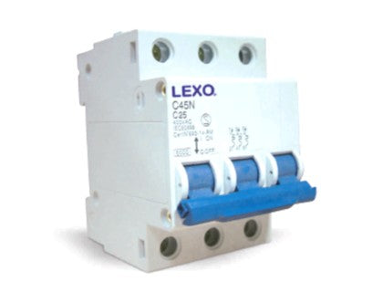 LEXO INTERRUPTOR TERMOMAGNETICO 3X10A C 06KA