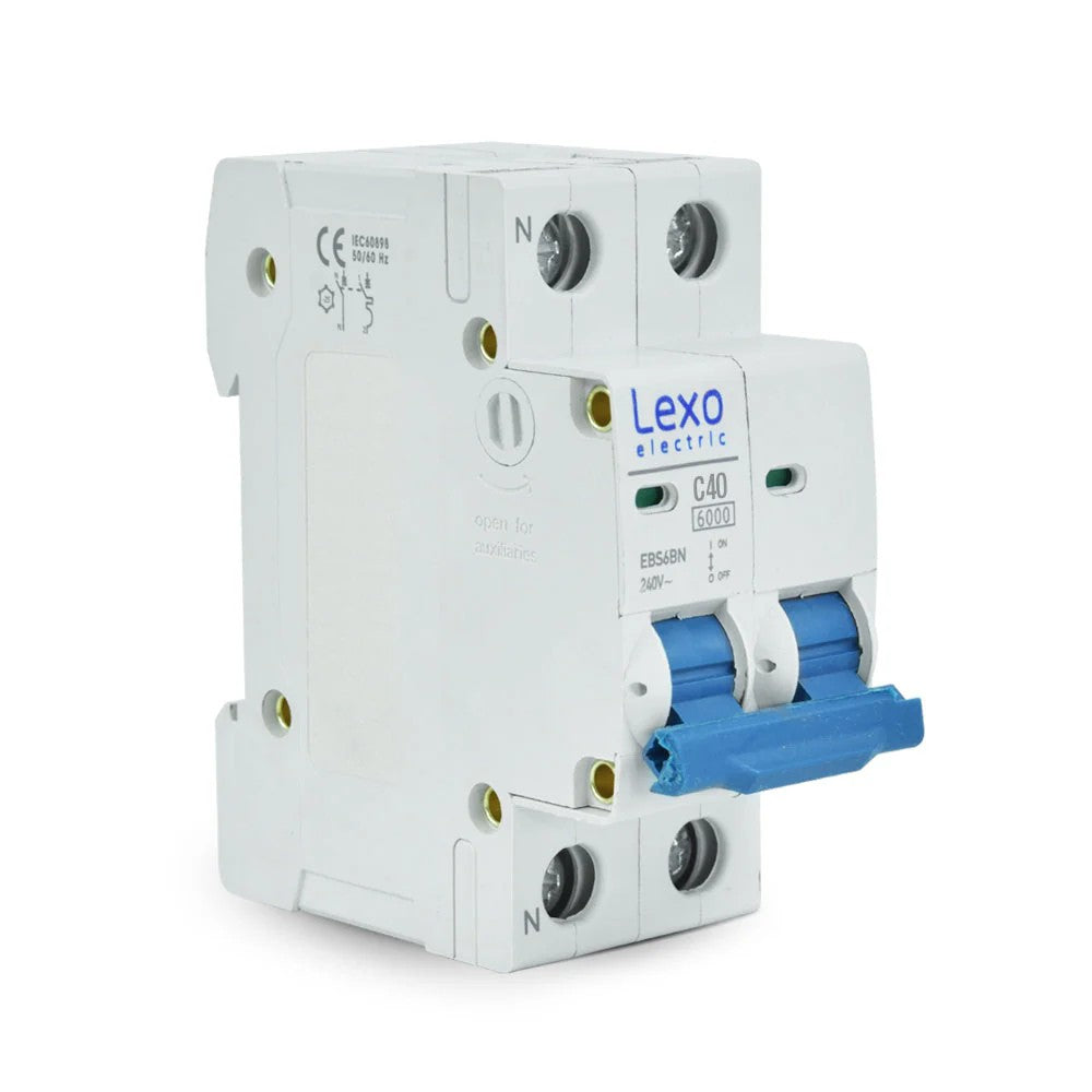 LEXO INTERRUPTOR TERMOMAGNETICO 1X40A + NEUTRO C 06KA
