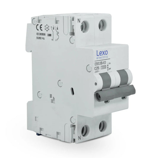 LEXO INTERRUPTOR TERMOMAGNETICO 1X25A + N C 10KA 5350025