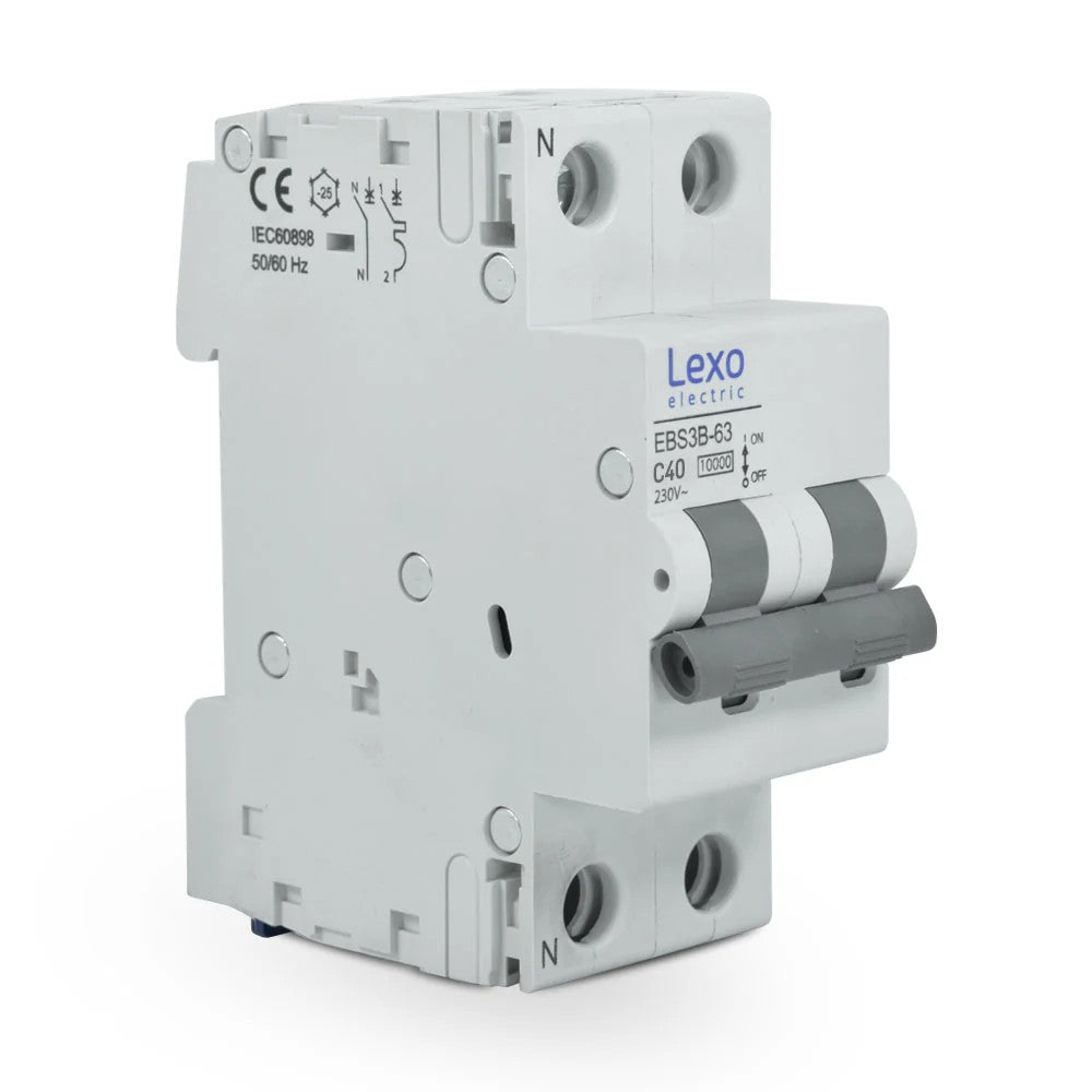LEXO INTERRUPTOR TERMOMAGNETICO 1X40A + NEUTRO CURVA C 10KA