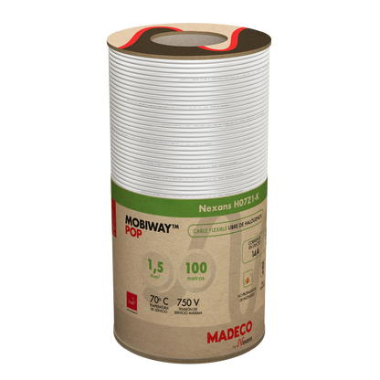 MOBIWAY POP CONDUCTOR H07Z1-K 1.5 MM BLANCO 100M