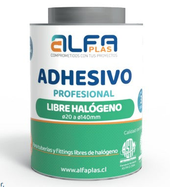 ADHESIVO LIBRE DE HALOGENO C/APLICADOR 240CC ALFAPLAS