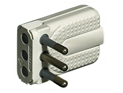 ENCHUFE MACHO VOLANTE 2P + PLACA 10A CORNER BLANCO S2465TAE