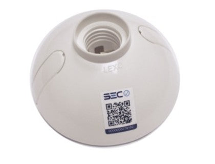 LEXO PORTALAMPARA OVAL E-27 BLANCO