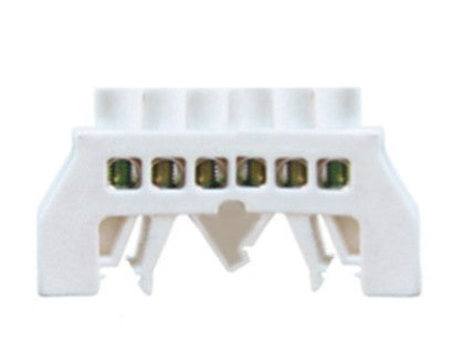 REGLETA CONEXION AISLADA BLANCO 6 POLOS