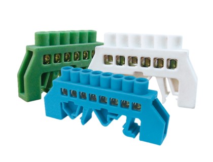 REGLETA CONEXION AISLADA AZUL 6 POLOS