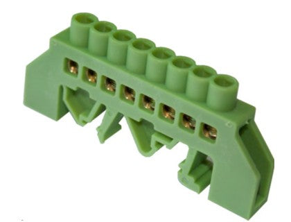 REGLETA CONEXION AISLADA VERDE 8 POLOS