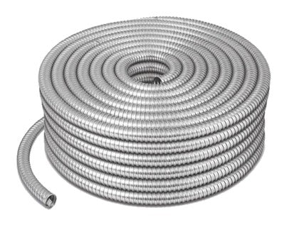 TUBO FLEXIBLE METALICO CORRUGADO 32MM GRIS
