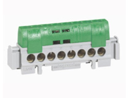 REGLETA CONEXION 8 SALIDAS VERDE 04832