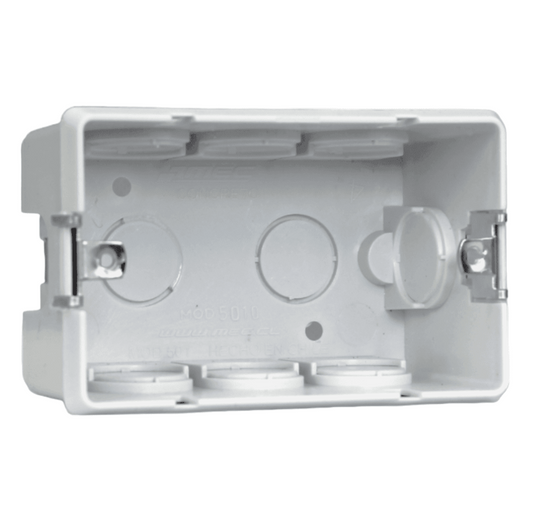 CAJA RECTANGULAR TABIQUERA CON INSERTO PVC LIBRE HALOGENO